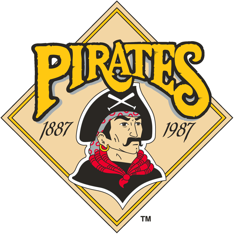 Pittsburgh Pirates 1987 Anniversary Logo vinyl decal